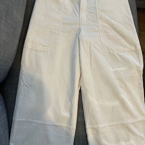Everlane Stylish Cream Corduroy Pants